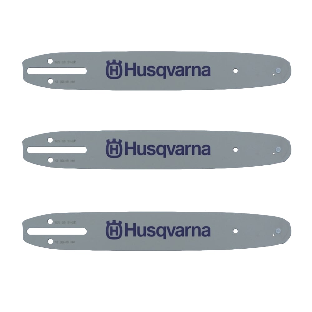 Two Husqvarna 12" Chainsaw Bars 45DL .043 Gauge 505035102