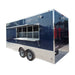 8.5' x 18' Concession Food Trailer Indigo Blue With Appliances