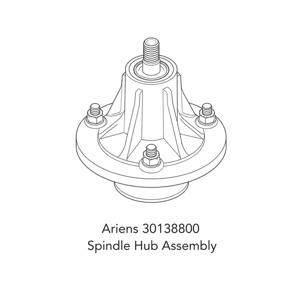 Ariens 30138800 Spindle Hub Assembly - SLE Equipment - 1