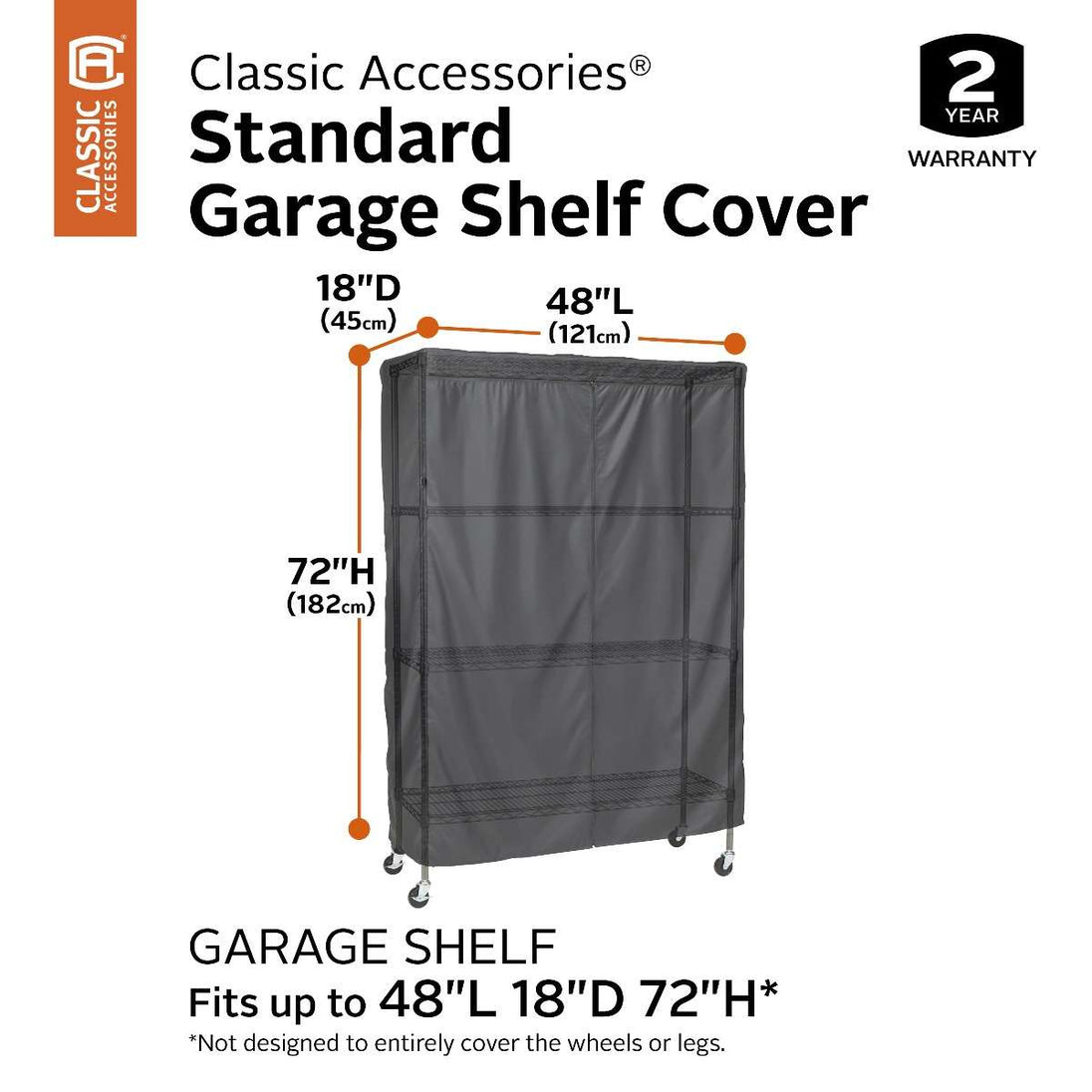 Classic Accessories Standard Garage Shelf Cove Stock 1