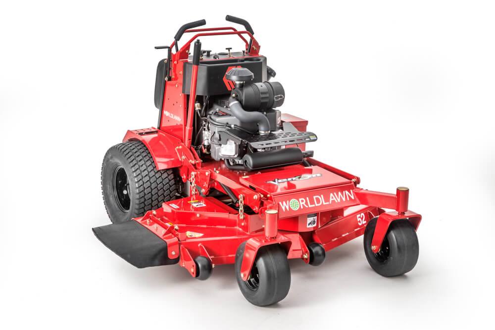 WorldLawn 52" Venom Stand On Zero Turn Mower Front Right