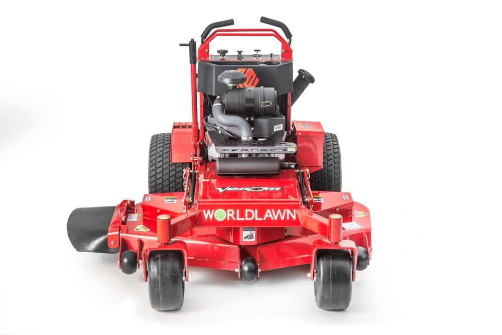 WorldLawn 52" Venom Stand On Zero Turn Mower Front Right