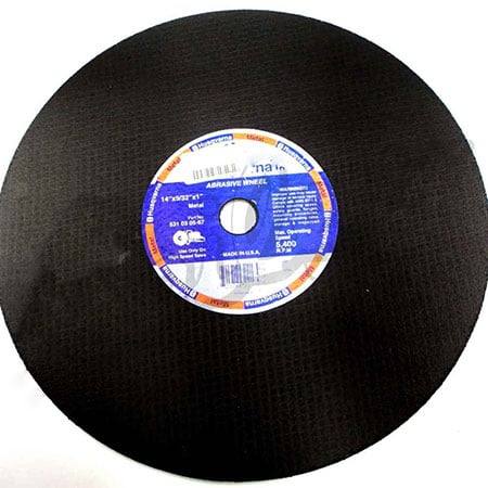 Husqvarna Genuine Part 531030567 14" x 1" Metal Abrasive Wheel - SLE Equipment - 1