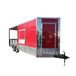 8.5' x 20' Concession Food Trailer Red BBQ