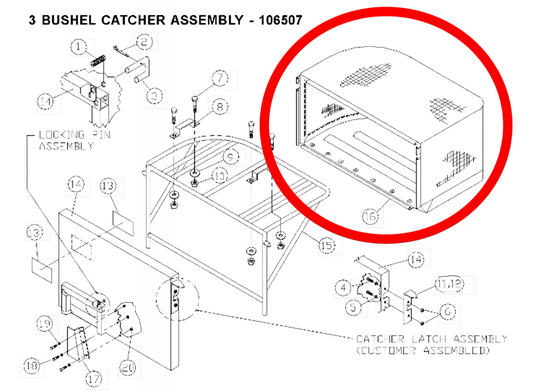 Husqvarna Y/K Bag For 3 Bushel Catcher Assembly 539100270 - SLE Equipment - 1