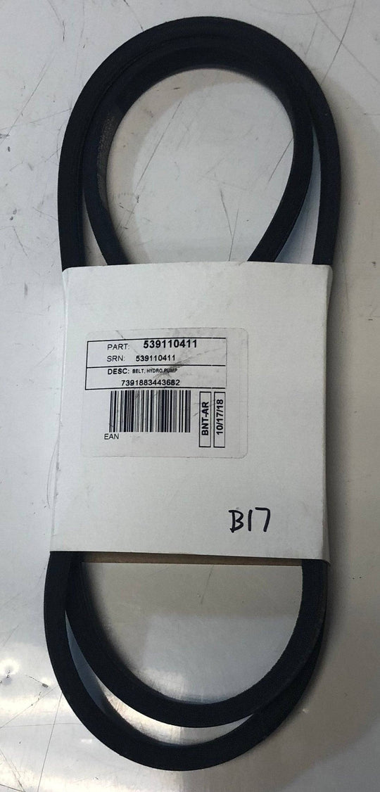 Husqvarna Genuine Part 539110411 BELT, HYDRO PUMP - SLE Equipment - 1