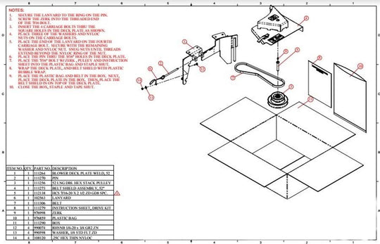 Husqvarna 52" IZ Drive Kit DFS Collection Assy. 539113769 - SLE Equipment - 1