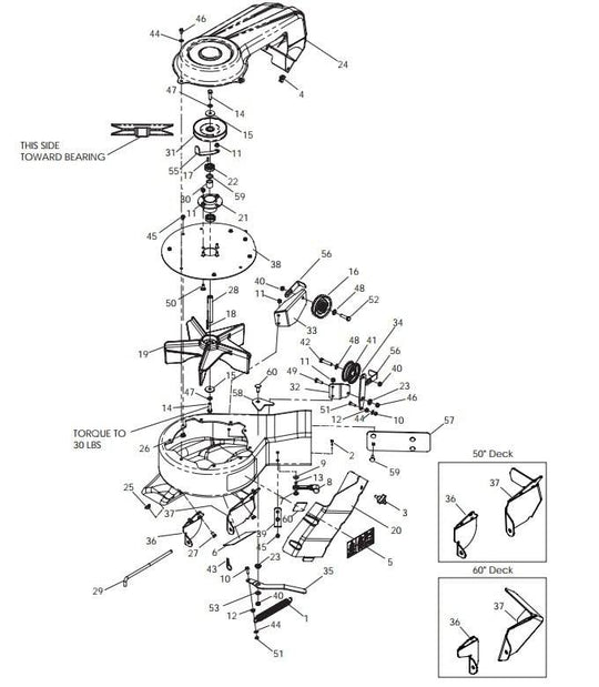 Husqvarna RAM 50 , 50KZ , 50ZT Blower Assembly 539132251 - SLE Equipment - 1