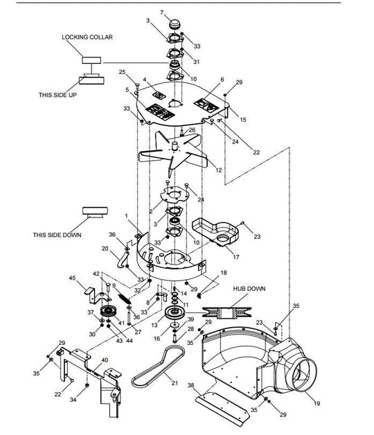 Husqvarna Blower Kit For 60" Kodiak / Grizzly 539132901 - SLE Equipment - 1