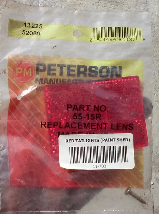 Peterson 55 - 15R Clearance Marker Replacement Red Lens - SLE Equipment - 2
