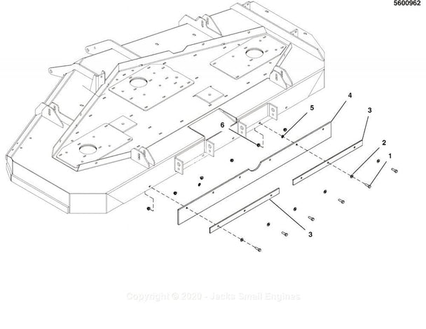 Ferris 5600962 Stripe Kit for F800X/IS/SRS Z2/SRS Z3 with 72" Deck - SLE Equipment - 1