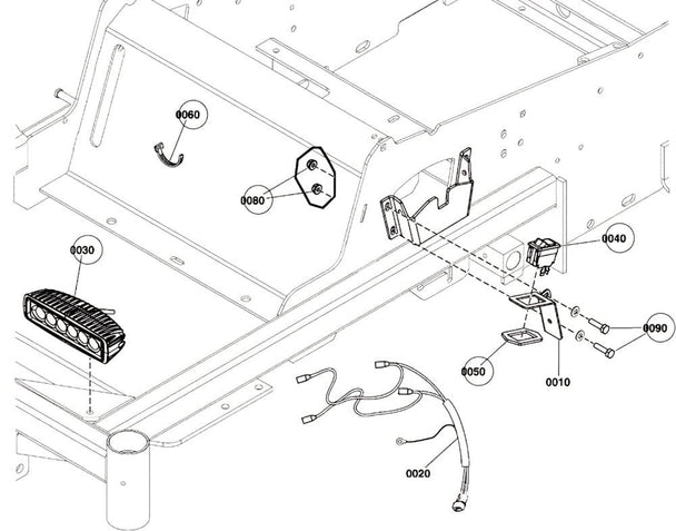 Ferris 5601012 LED Light Kit for F60Z - SLE Equipment - 1