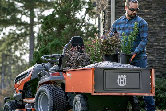 Husqvarna 588208804 12 Cu.Ft. Steel Swivel Dump Cart - SLE Equipment - 9