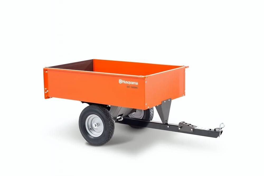 Husqvarna 588208804 12 Cu.Ft. Steel Swivel Dump Cart - SLE Equipment - 1