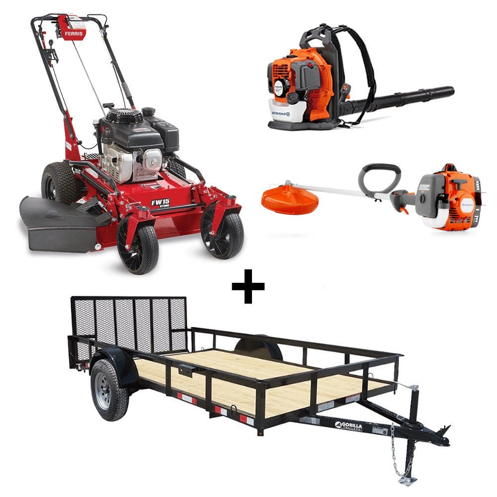 Ferris FW15 32" 5901737 Walk Behind Mower Util Trailer Handheld Bundle - SLE Equipment - 1