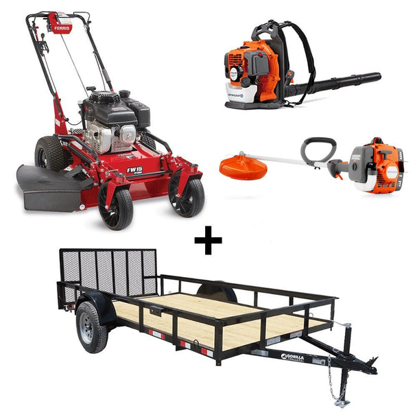 Ferris FW15 32" 5901737 Walk Behind Mower Util Trailer Handheld Bundle - SLE Equipment - 1
