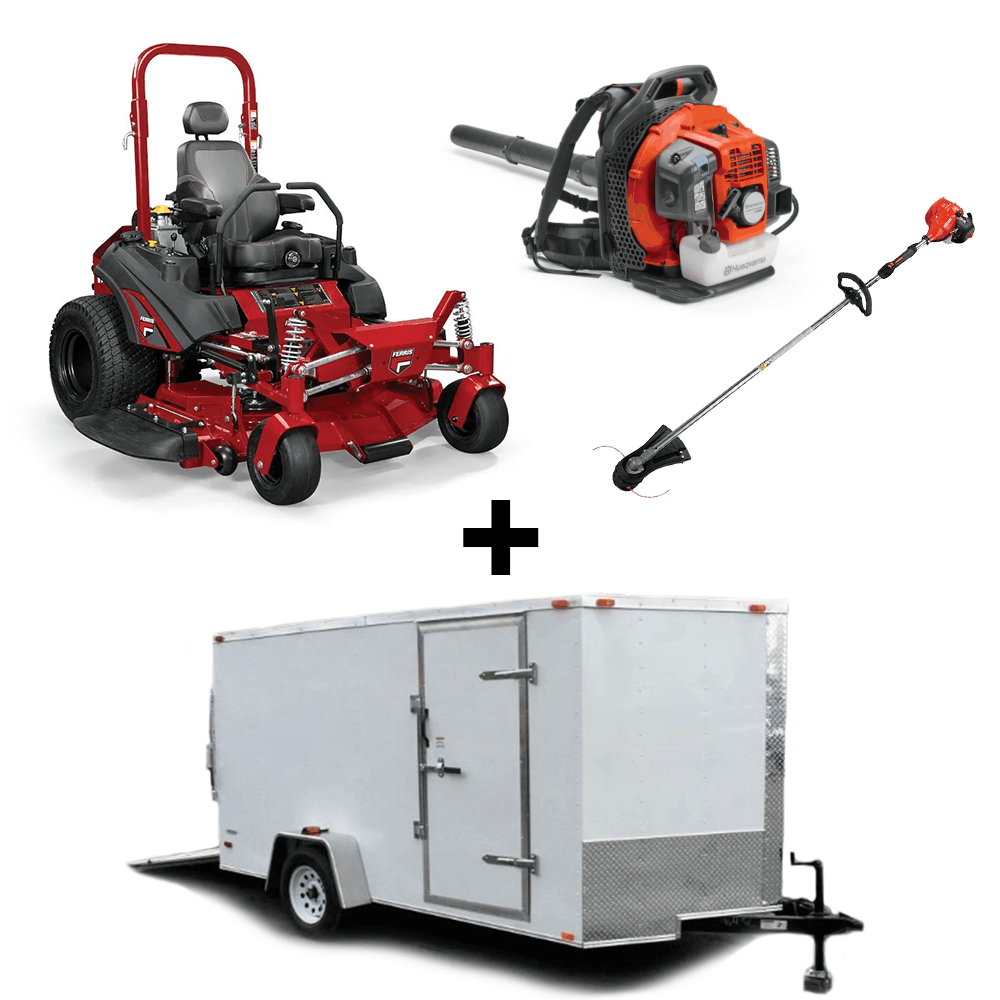 Ferris 5902065 ISX3300 60" Zero Turn Mower Encl Trailer Handhelds Bundle - SLE Equipment - 1