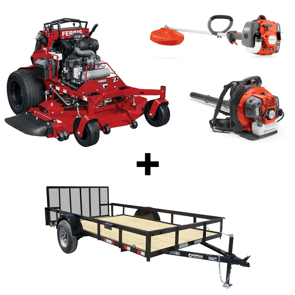 Ferris 5902070 SRS Z2 60" Stand - On Mower Util Trailer Handhelds Bundle - SLE Equipment - 1