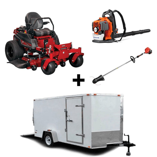 Ferris 5902101 500S 48" Zero Turn Mower Encl Trailer Handhelds Bundle - SLE Equipment - 1