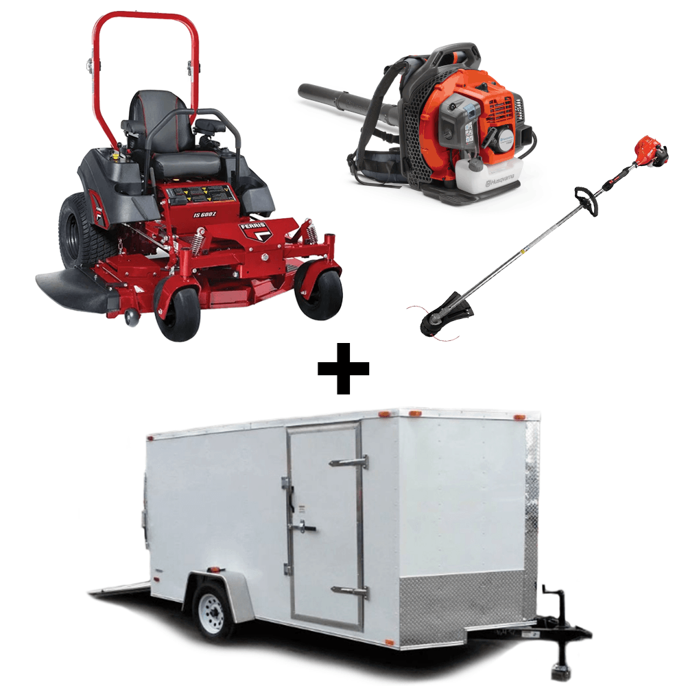 Ferris 5902110 48" IS600 Zero Turn Mower Encl Trailer Handheld Package - SLE Equipment - 1