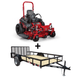 Ferris 5902145 72" ISX3300 Zero Turn Mower Utility Trailer Package Deal - SLE Equipment - 1