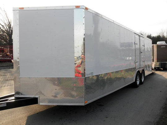 Enclosed Trailer 8.5' X 24' White - Cargo Bike Car Hauler Storage - SLE Equipment - 2
