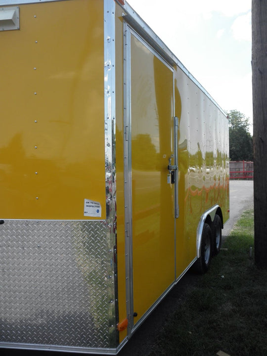 Concession Trailer 8.5'x16' Yellow White Background