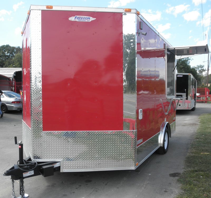 Concession Trailer 8.5'x12' Red White Back Ground