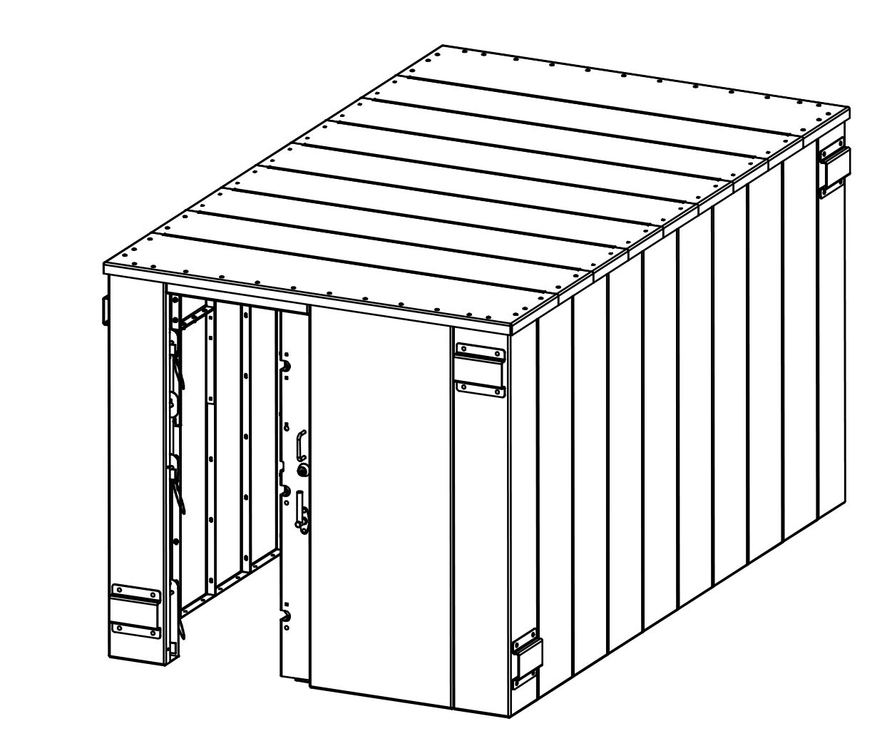 SR84X144G ESP Safety Shelter 84" x 144"- 25 Person Private / 15 Person Business