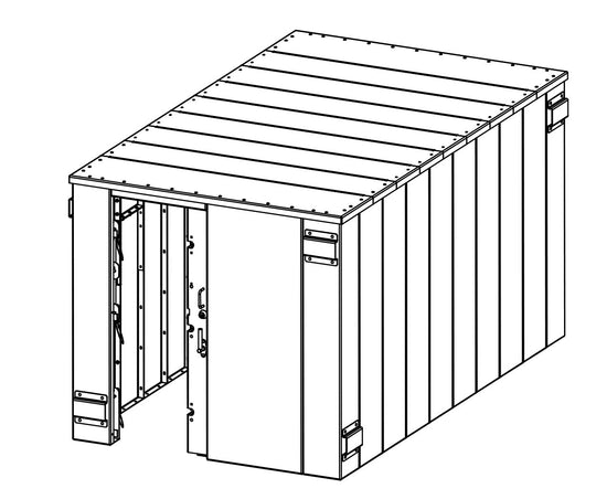 SR84X144G ESP Safety Shelter 84" x 144"- 25 Person Private / 15 Person Business