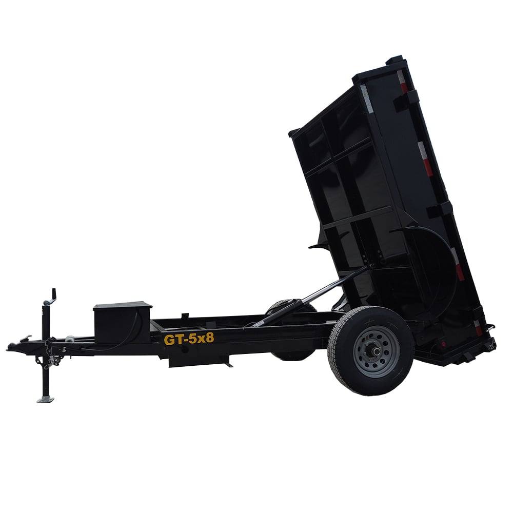 Heavy Duty Hydraulic Dump Trailer 5' X 8' With Brake 18 Inch Sides