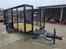 5x10 Straight Deck Debris Loader Utility Trailer (1) 3500lb Axle and Extended Platform front left angled view picture 