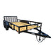 6'4" x 14 Utility Trailer Powder Coated Dovetail (2) 3500 Axles 7k GVWR - SLE Equipment - 1