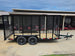 6.4x14 Straight Deck Utility Trailer 6ft Mesh Sides with (2) 3,500lb Axles-Without Roof Left side picture 
