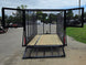 6.4x14 Straight Deck Utility Trailer 6ft Mesh Sides with (2) 3,500lb Axles-Without Roof Back side picture 