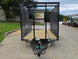 6.4x14 Straight Deck Utility Trailer 6ft Mesh Sides with (2) 3,500lb Axles-Without Roof Open front side picture 