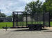 6.4x14 Straight Deck Utility Trailer 6ft Mesh Sides with (2) 3,500lb Axles-Without Roof Right side picture 
