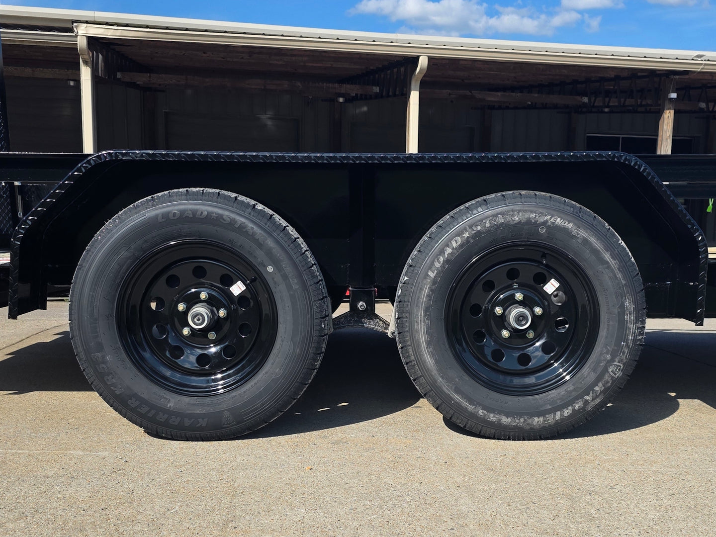 6.4x14 Tandem 2-3500lb axles Straight Deck Axel picture 