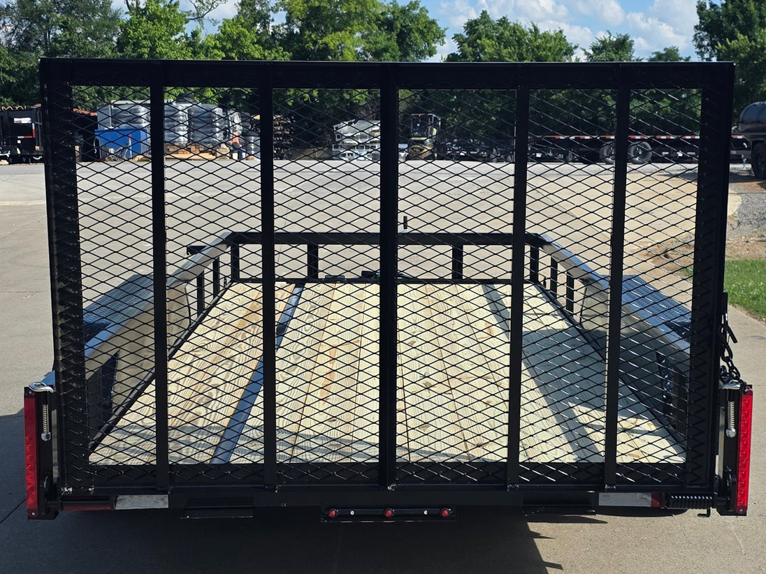 6.4x14 Tandem 2-3500lb axles Straight Deck Back side picture 