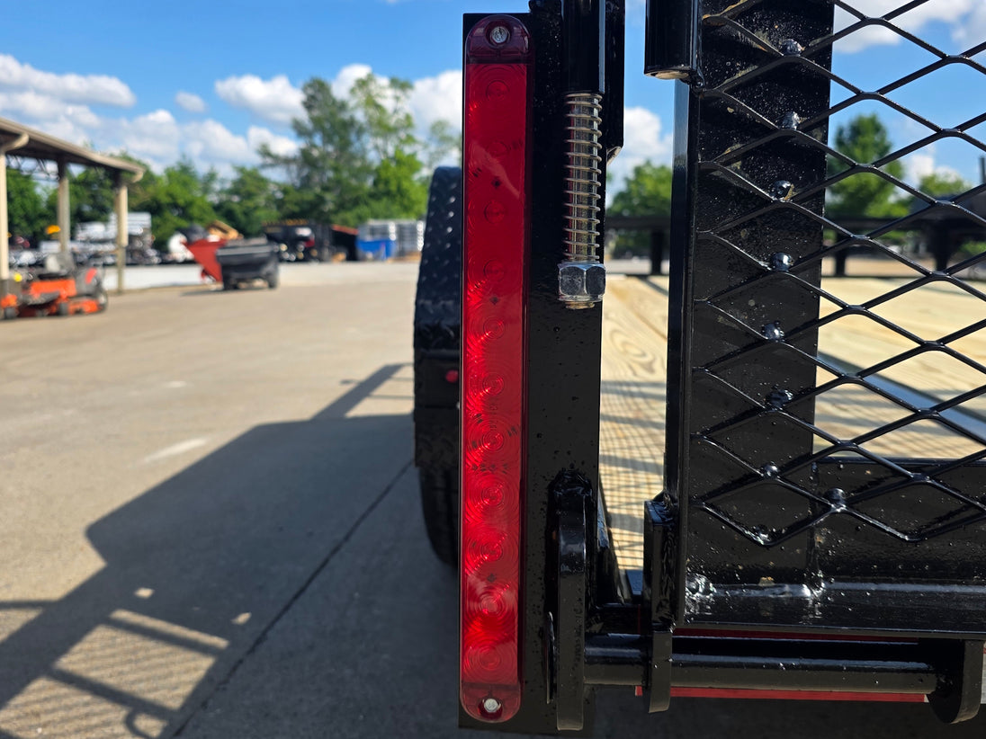 6.4x14 Tandem 2-3500lb axles Straight Deck Brake light picture 