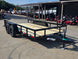 6.4x14 Tandem 2-3500lb axles Straight Deck Open front left angle picture 