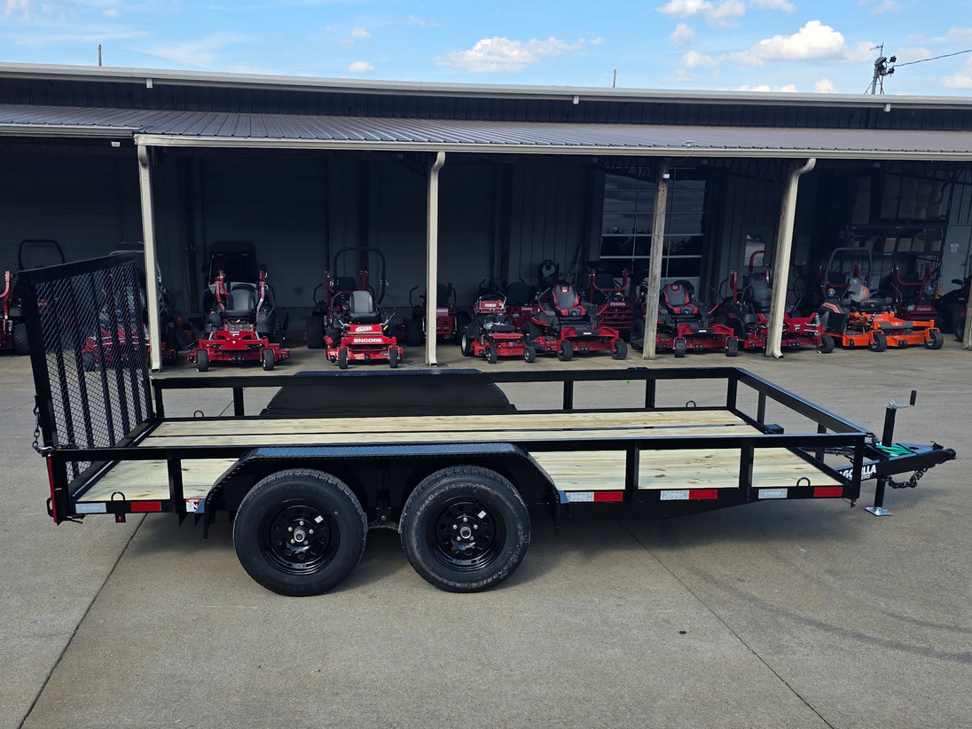 6.4x14 Tandem 2-3500lb axles Straight Deck Left side picture 