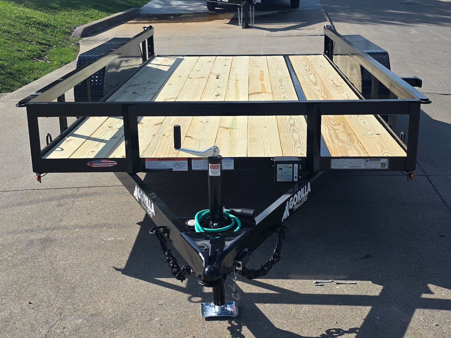 6.4x14 Tandem 2-3500lb axles Straight Deck Open front side picture 