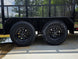 6.4x16 Straight Deck Utility Trailer with 4ft Mesh Side (2) 3,500lb Axles Axle picture 