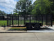 6.4x16 Straight Deck Utility Trailer with 4ft Mesh Side (2) 3,500lb Axles Right side picture 