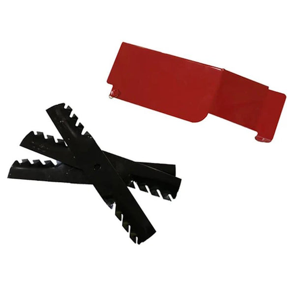 Bradley Mower Genuine Part 601 - 243 Mulch Plate & 3 Mulch Blades for the 48SC - SLE Equipment - 1