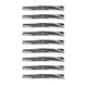 Rotary Genuine Part 6184 TORO BLADE 19 - 1/4"X 5/8" REPLACES 79 - 306 Pack of 9 - SLE Equipment - 1