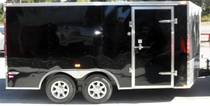 Enclosed Trailer 8.5'x14' Black - Custom Car Equipment ATV