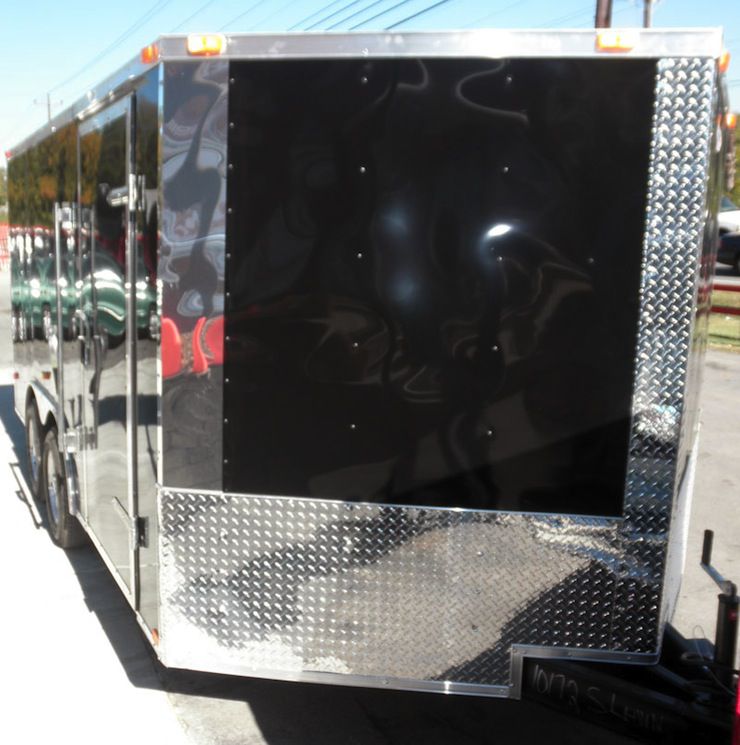 Enclosed Trailer 8.5'x14' Black - Custom Car Equipment ATV