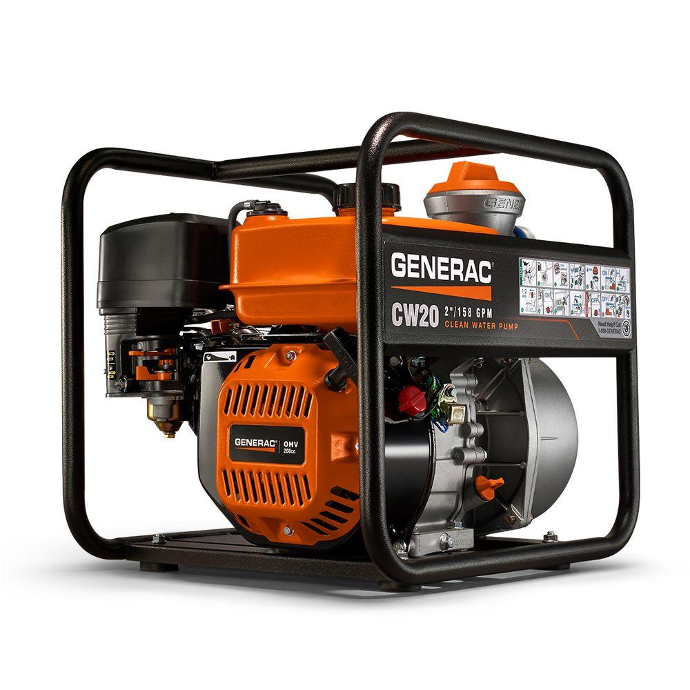 Generac 6918 2" 5 HP Clean Water Pump